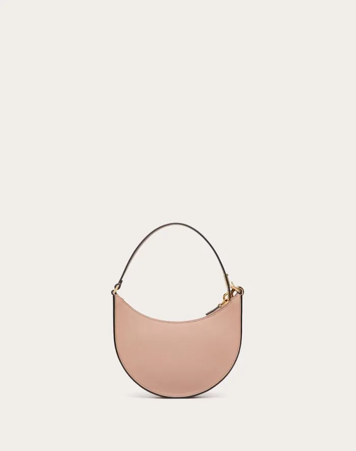 Valentino Shoulder Bags Woman Vlogo Signature Calfskin Hobo Mini Bag With Jewel Logo For Woman In Rose Cannelle Rose Cannelle Valentino Shoulder Bags Woman Vlogo Signature Calfskin Hobo Mini Bag With Jewel Logo For Woman In Rose Cannelle Rose Cannelle