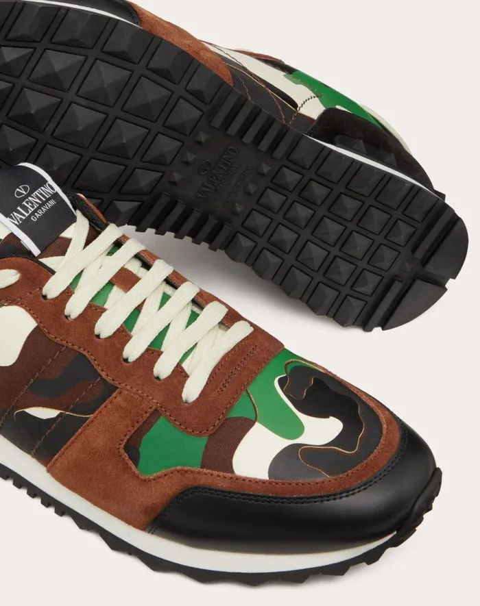 Valentino Sneakers Man Camouflage Rockrunner Sneaker For Man In Military Greenbrushwoodblackgreen Military Greenbrushwoodblackgreen Valentino Sneakers Man Camouflage Rockrunner Sneaker For Man In Military Greenbrushwoodblackgreen Military Greenbrushwoodblackgreen