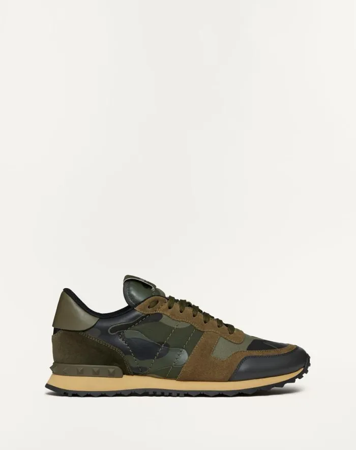 Valentino Sneakers Man Camouflage Rockrunner Sneaker For Man In Military Greenbrushwoodblackgreen Military Greenbrushwoodblackgreen Valentino Sneakers Man Camouflage Rockrunner Sneaker For Man In Military Greenbrushwoodblackgreen Military Greenbrushwoodblackgreen