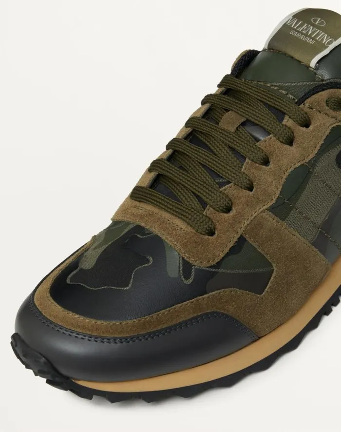 Valentino Sneakers Man Camouflage Rockrunner Sneaker For Man In Military Greenbrushwoodblackgreen Military Greenbrushwoodblackgreen Valentino Sneakers Man Camouflage Rockrunner Sneaker For Man In Military Greenbrushwoodblackgreen Military Greenbrushwoodblackgreen