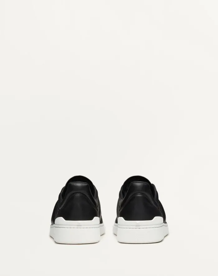 Valentino Sneakers Man Upvillage Low Top Nappa Leather Sneaker For Man In Black Black Valentino Sneakers Man Upvillage Low Top Nappa Leather Sneaker For Man In Black Black