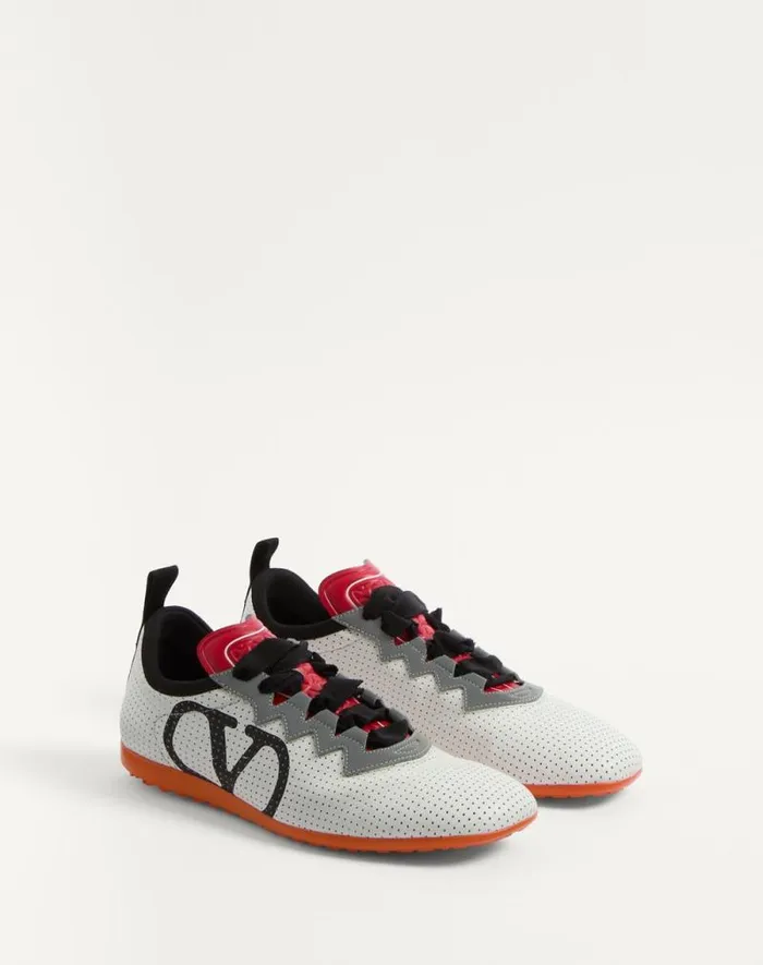 Valentino Sneakers Woman Chromathon Sneaker In Perforated Nappa For Woman In Multicolor Multicolor Valentino Sneakers Woman Chromathon Sneaker In Perforated Nappa For Woman In Multicolor Multicolor