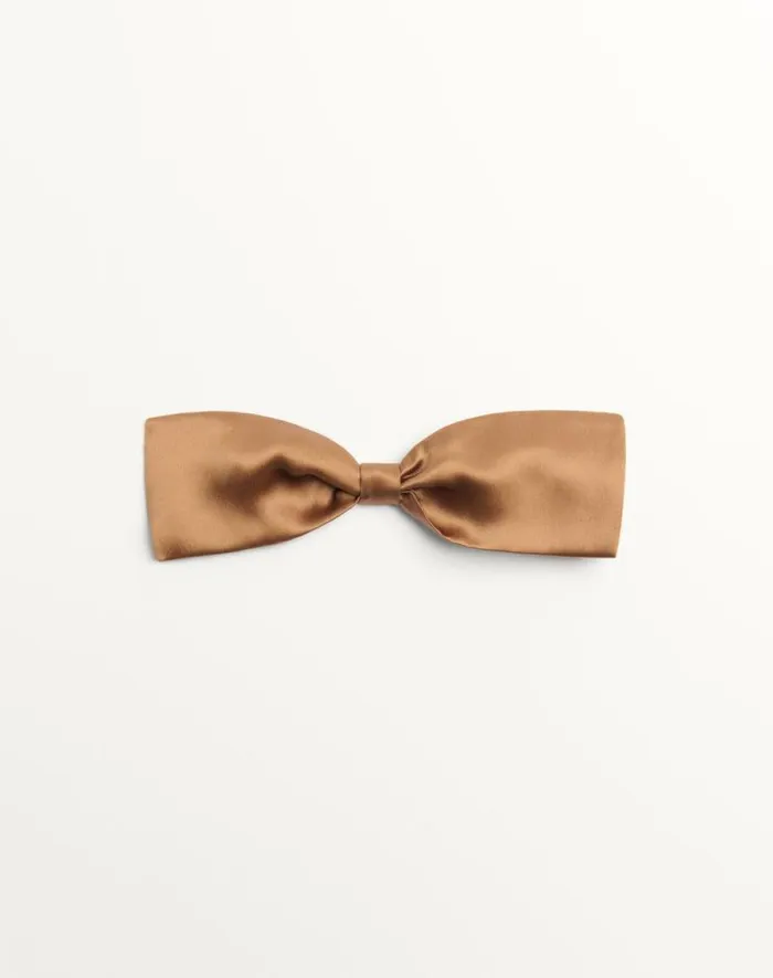 Valentino Soft Accessories Man Valentie Silk Bow Tie For Man In Brown Brown