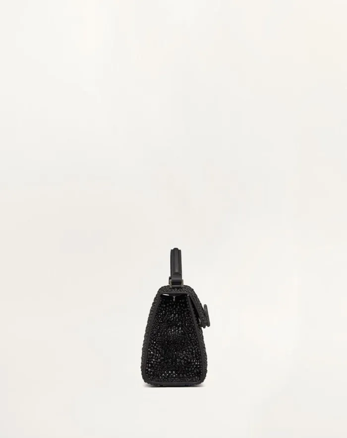 Valentino Top Handle Bags Woman Mini Vsling Handbag With Sparkling Embroidery For Woman In Jet Jet Valentino Top Handle Bags Woman Mini Vsling Handbag With Sparkling Embroidery For Woman In Jet Jet