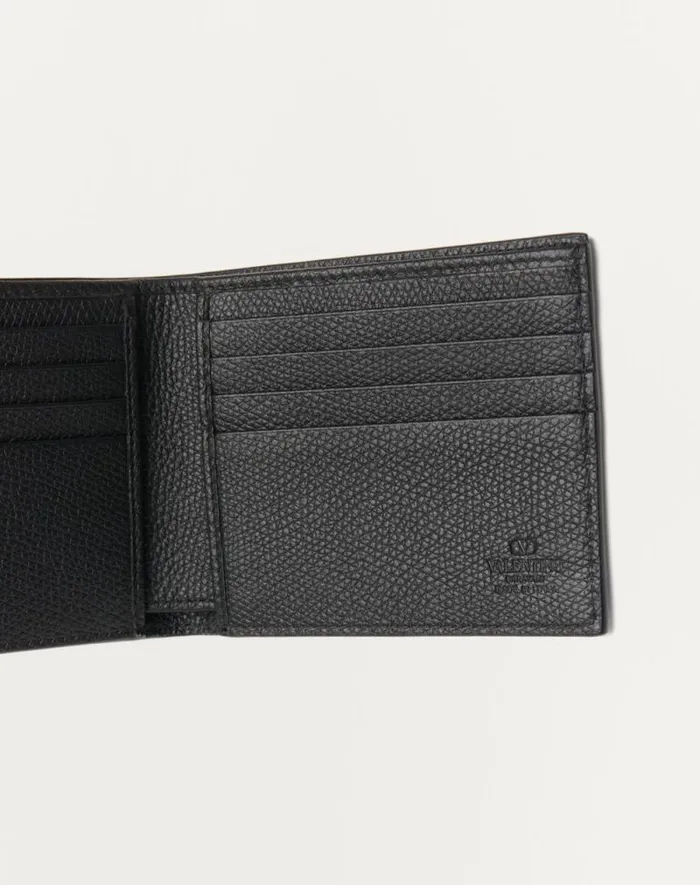 Valentino Wallets And Small Leather Goods Man Vlogo Signature Grainy Calfskin Wallet For Man In Black Black Valentino Wallets And Small Leather Goods Man Vlogo Signature Grainy Calfskin Wallet For Man In Black Black