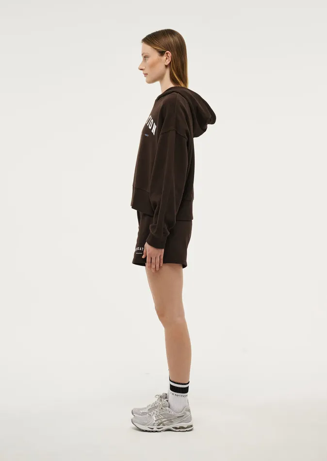 VANTAGE HOODIE IN TURKISH COFFEE Women Hoodies PE Nation