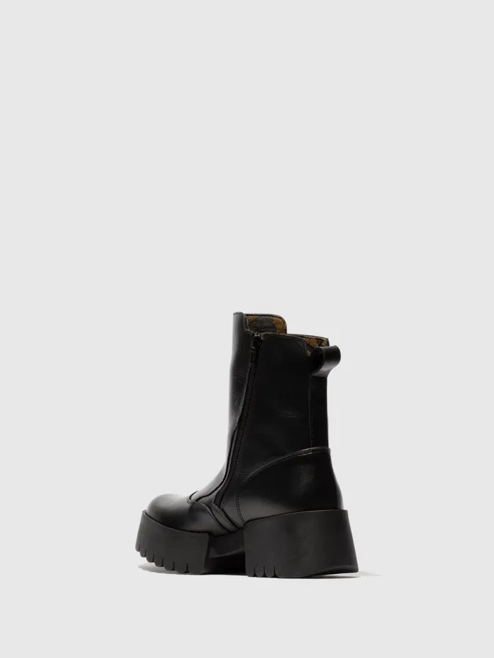 Velcro Ankle Boots EGLI124FLY BLACK Women Fly London Ankle Boots