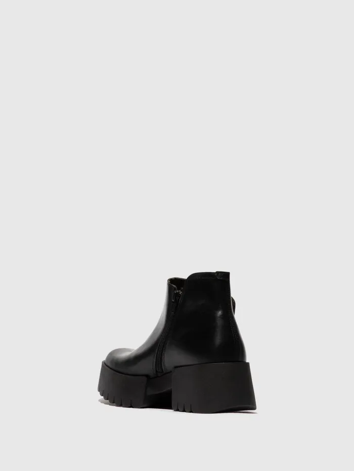 Velcro Ankle Boots ENDO006FLY BLACK Women Fly London Ankle Boots
