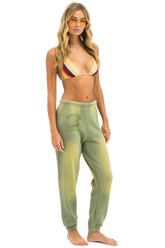 Venice Surfer Sweatpants 8211 Faded Army Women Aviator Nation Sweatpants