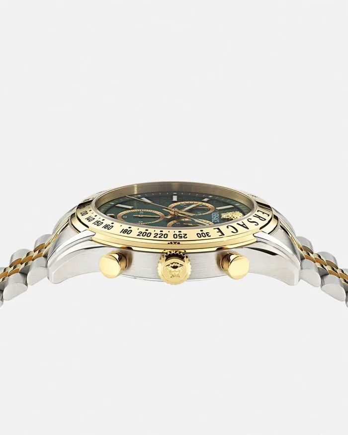 Versace Chrono Master Watch Greengold Men Versace Watches