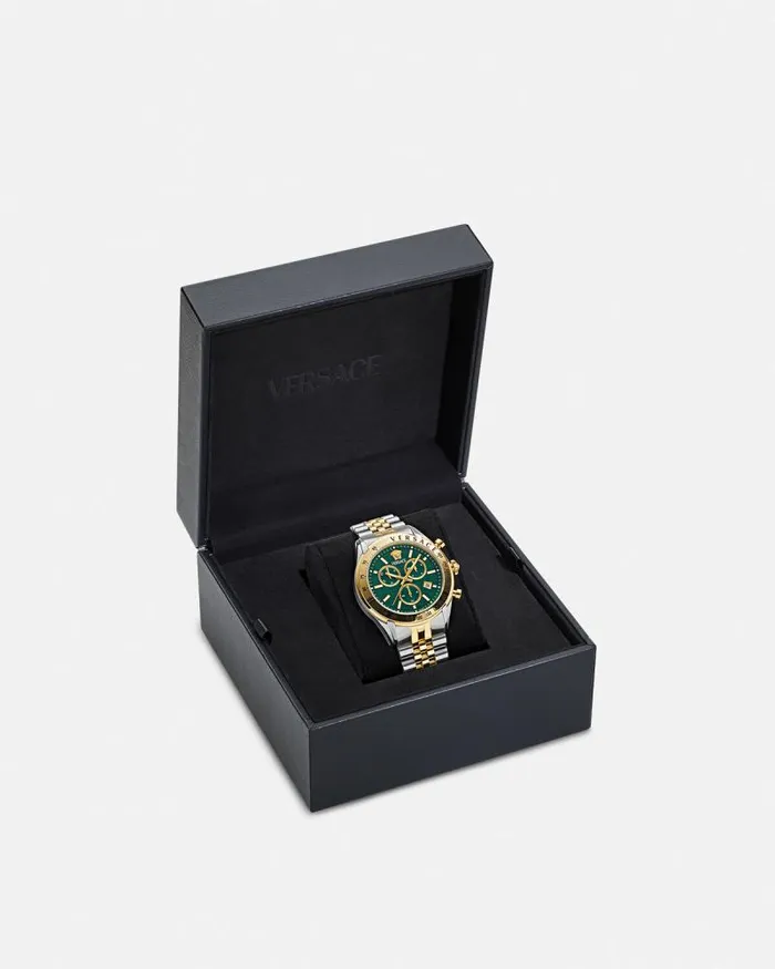Versace Chrono Master Watch Greengold Men Versace Watches