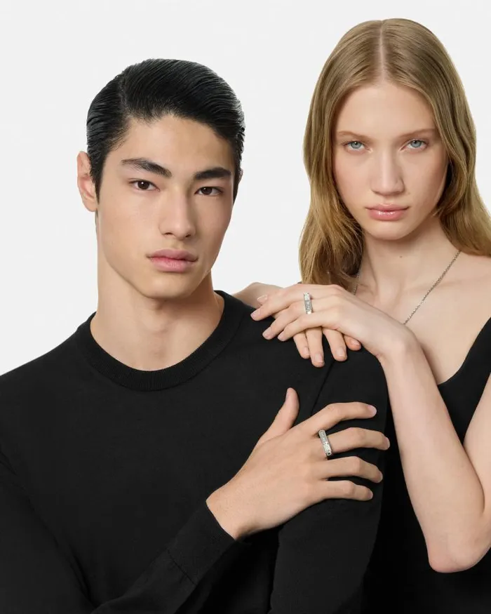 Versace Ring Silver WomenMen Versace Rings