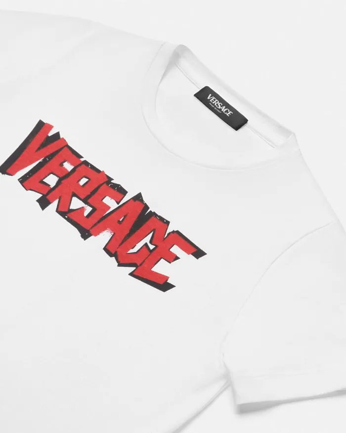 Versace World Tour Kids TShirt White Children Versace Clothing