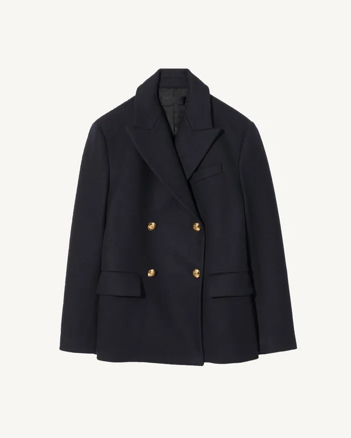 VIANNEY COAT Dark Navy Women Nili Lotan Jackets and Blazers
