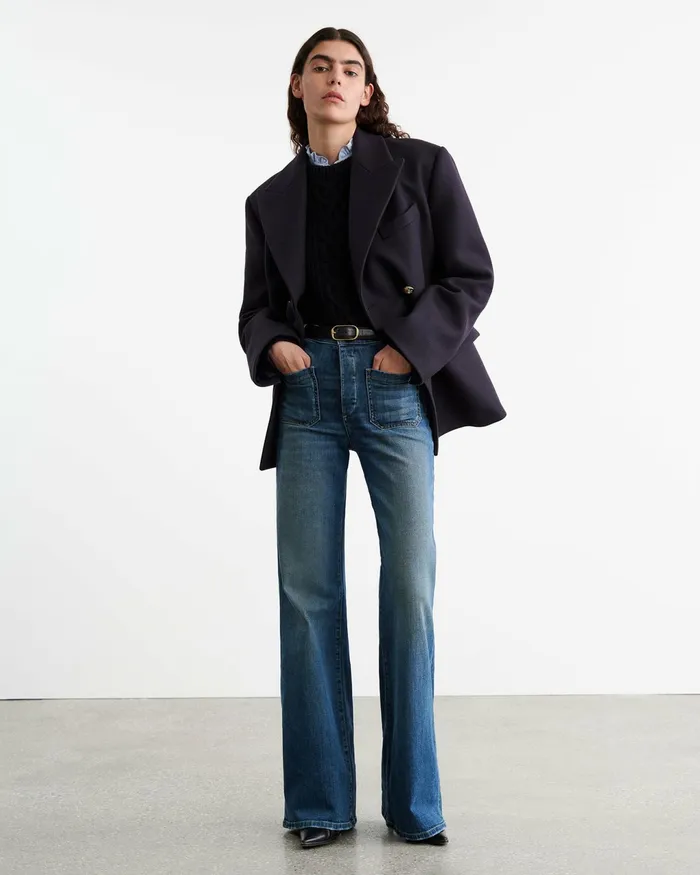VIANNEY COAT Dark Navy Women Nili Lotan Jackets and Blazers