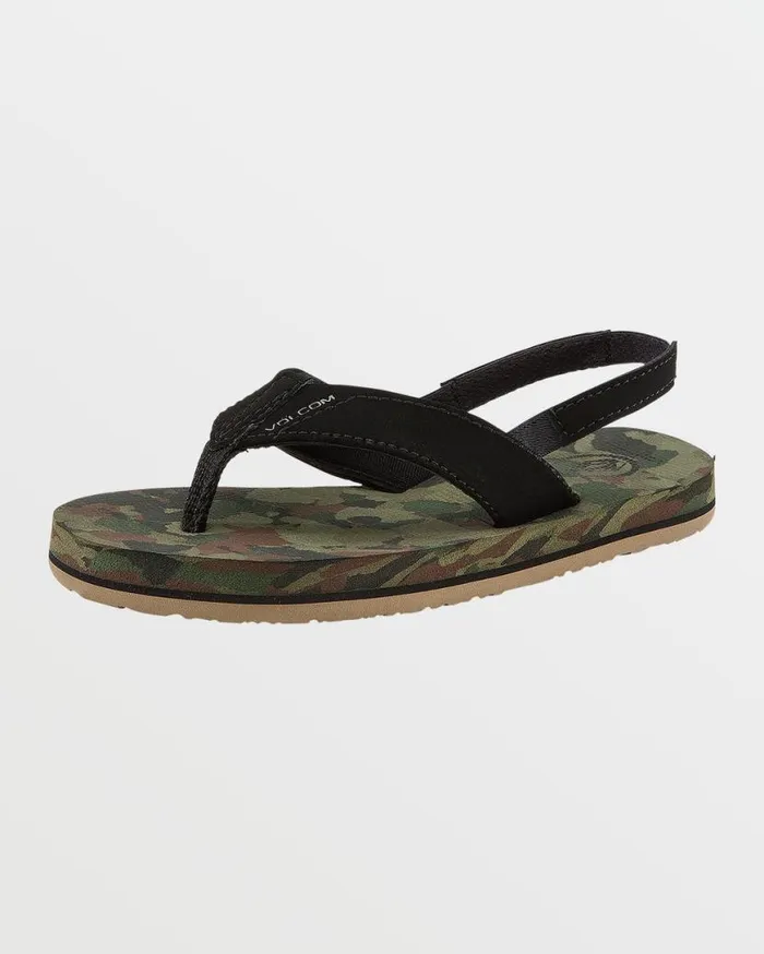 Victor Little Youth Sandals 8211 Dark Camo Kids Volcom Sandals