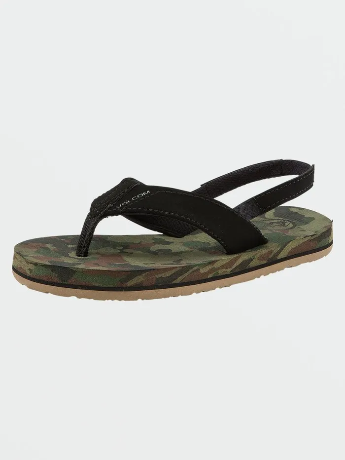 Victor Little Youth Sandals 8211 Dark Camo Kids Volcom Sandals
