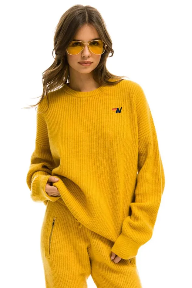 Vintage Cabin Unisex Cashmere Sweater 8211 Gold Men Aviator Nation Sweatshirts