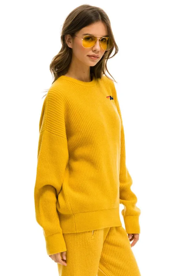 Vintage Cabin Unisex Cashmere Sweater 8211 Gold Men Aviator Nation Sweatshirts
