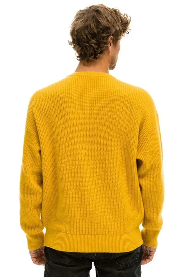 Vintage Cabin Unisex Cashmere Sweater 8211 Gold Men Aviator Nation Sweatshirts