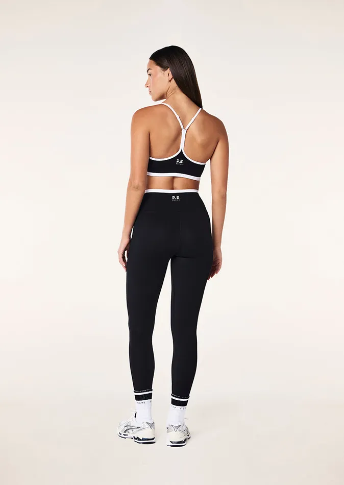 VITA FULL LENGTH LEGGING IN BLACK and OPTIC WHITE Women Activewear PE Nation