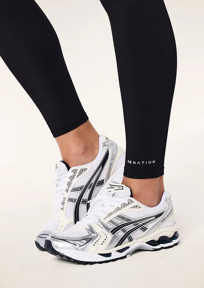 VITA FULL LENGTH LEGGING IN BLACK and OPTIC WHITE Women Activewear PE Nation