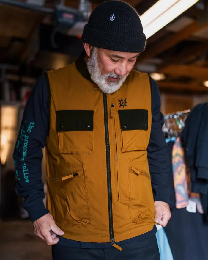 Volcom Japan By Bryan Iguchi Tds Vest 8211 Chestnut Brown Mens Volcom Jackets Volcom Japan By Bryan Iguchi Tds Vest 8211 Chestnut Brown Mens Volcom Jackets