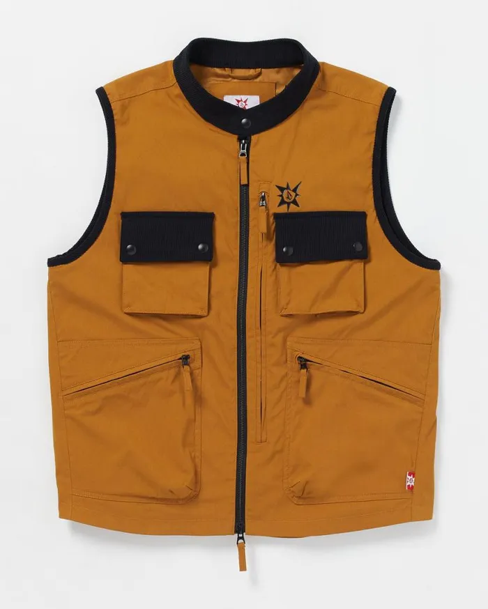 Volcom Japan By Bryan Iguchi Tds Vest 8211 Chestnut Brown Mens Volcom Jackets