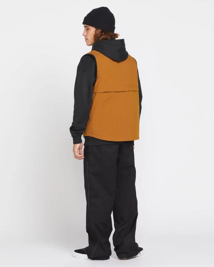 Volcom Japan By Bryan Iguchi Tds Vest 8211 Chestnut Brown Mens Volcom Jackets