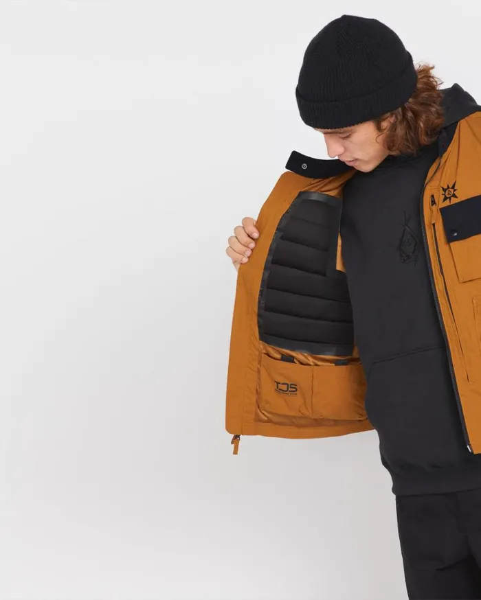 Volcom Japan By Bryan Iguchi Tds Vest 8211 Chestnut Brown Mens Volcom Jackets