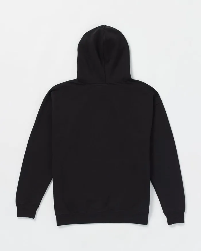 Volcom Stone Pullover Hoodie Fleece 8211 Black Mens Volcom Hoodies and Sweatshirts
