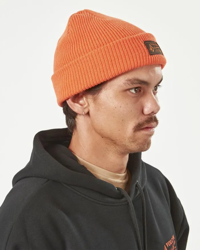 Volcom Workwear Beanie 8211 Orange Mens Volcom Hats and Beanies