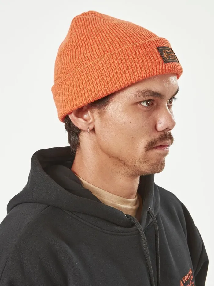 Volcom Workwear Beanie 8211 Orange Mens Volcom Hats and Beanies