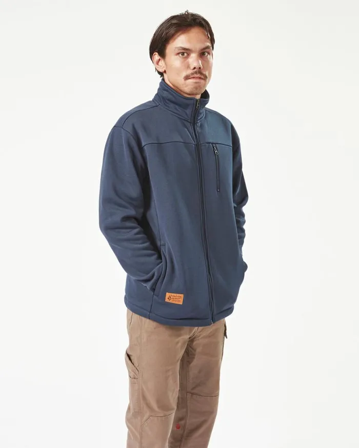 Volcom Workwear Bonded Fleece 8211 Navy Mens Volcom Hoodies and Sweatshirts