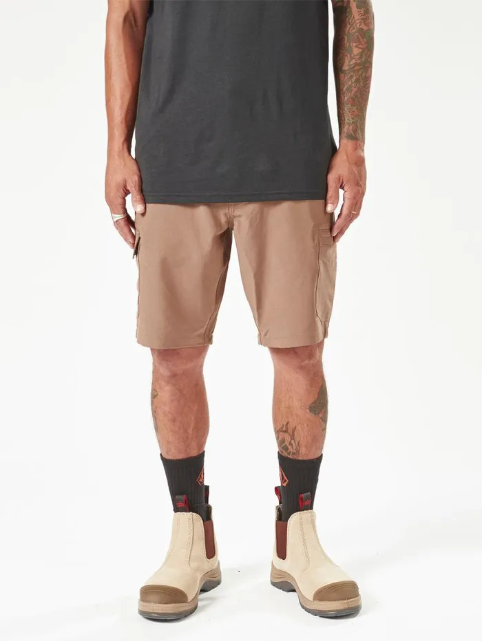 Volcom Workwear Slab Hybrid Shorts 8211 Brindle Mens Volcom Shorts