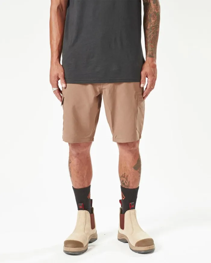 Volcom Workwear Slab Hybrid Shorts 8211 Brindle Mens Volcom Shorts