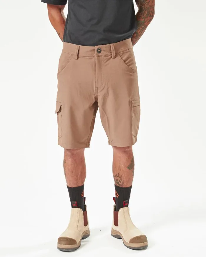 Volcom Workwear Slab Hybrid Shorts 8211 Brindle Mens Volcom Shorts