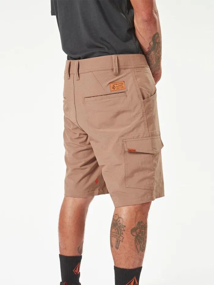 Volcom Workwear Slab Hybrid Shorts 8211 Brindle Mens Volcom Shorts