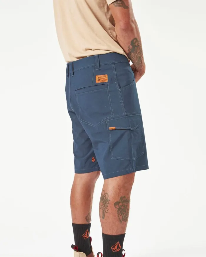 Volcom Workwear Slab Hybrid Shorts 8211 Navy Mens Volcom Shorts