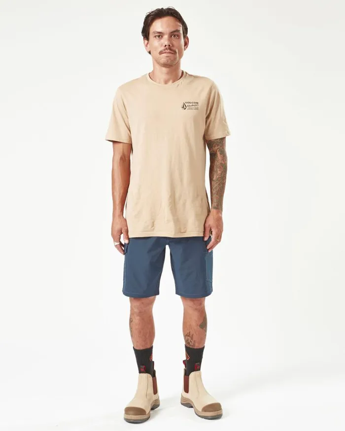 Volcom Workwear Slab Hybrid Shorts 8211 Navy Mens Volcom Shorts