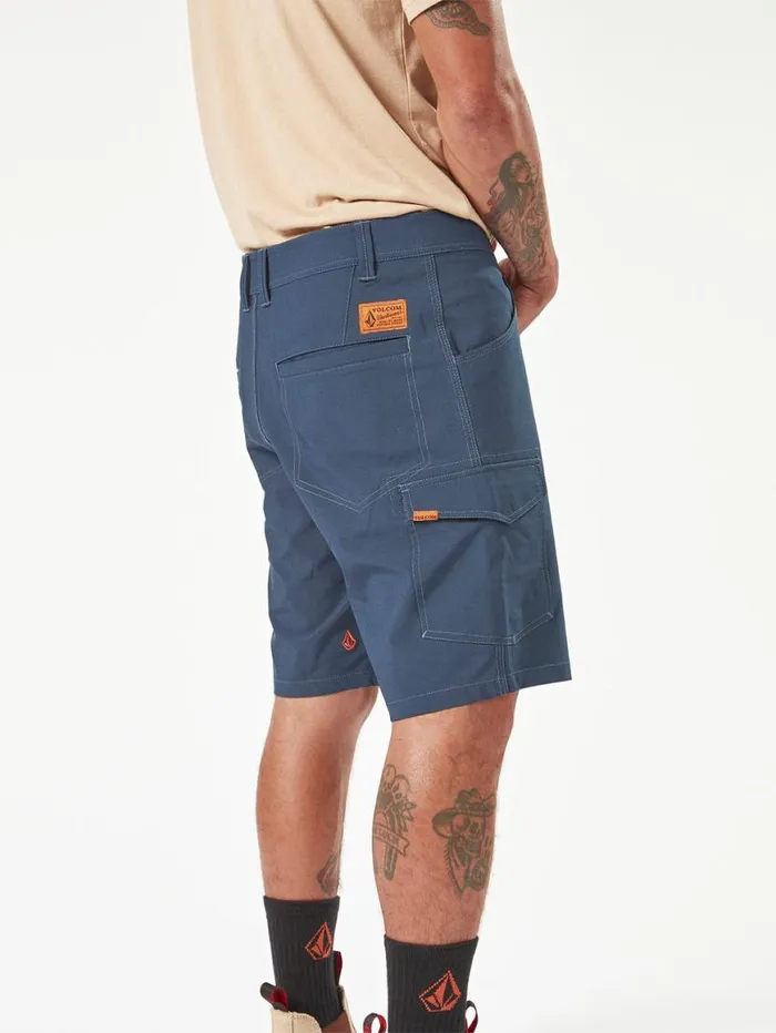 Volcom Workwear Slab Hybrid Shorts 8211 Navy Mens Volcom Shorts