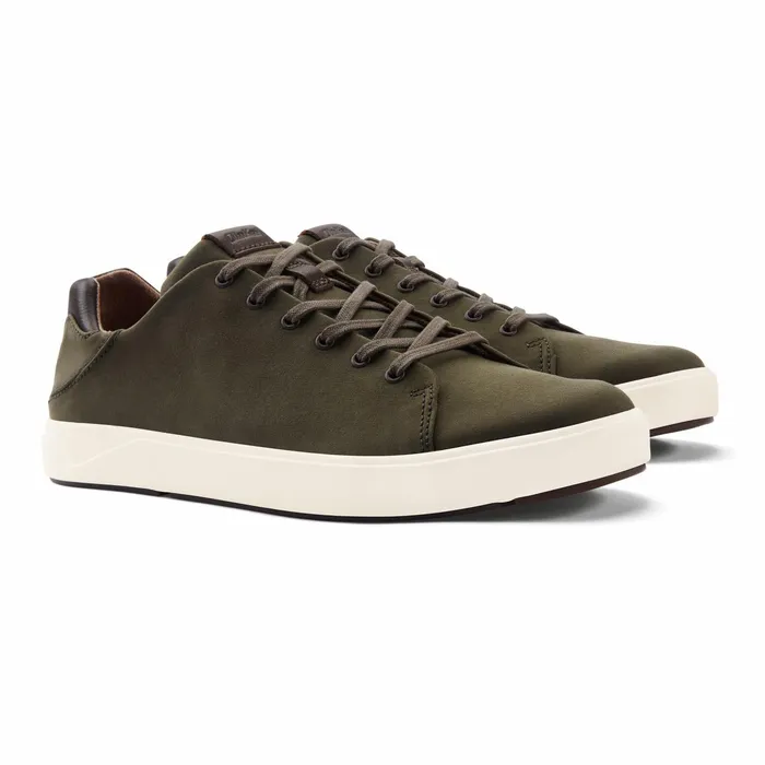 WaterFriendly Men Olukai Laeahi L Waxed Canvas Sneakers 8211 Husk