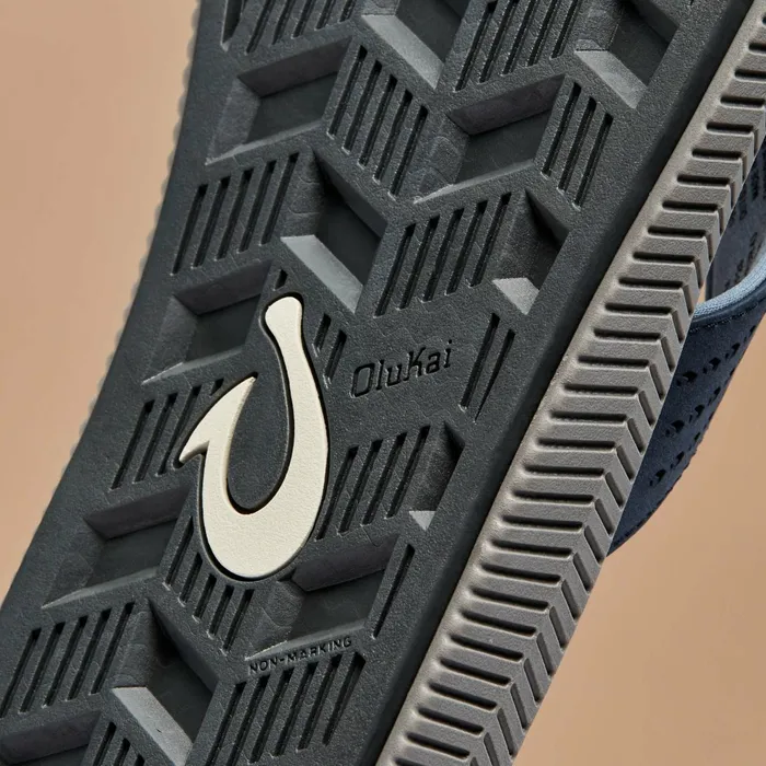 WaterFriendly Men Olukai Ulele Beach Sandals 8211 Blue Depth Charcoal
