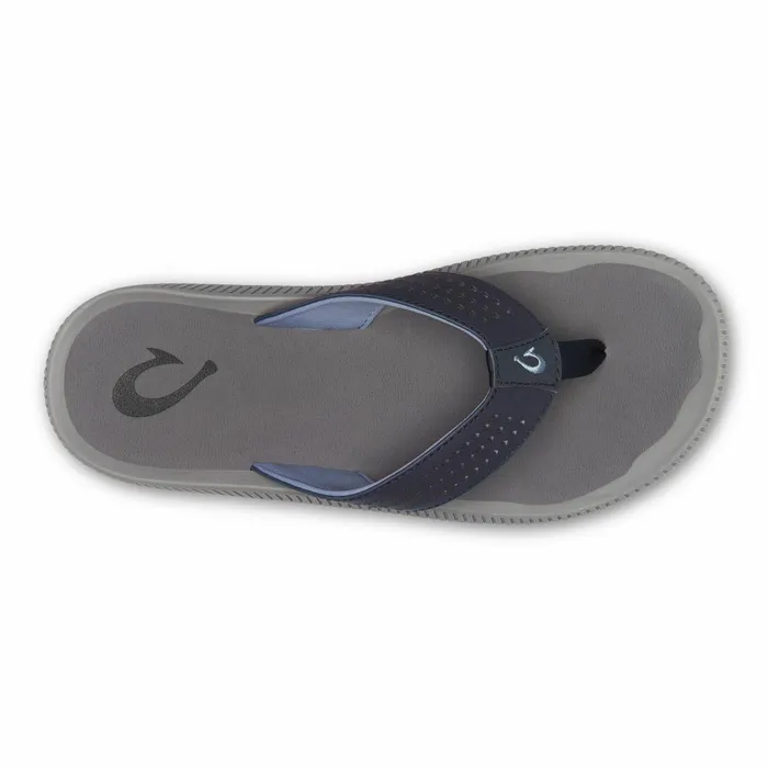 WaterFriendly Men Olukai Ulele Beach Sandals 8211 Blue Depth Charcoal