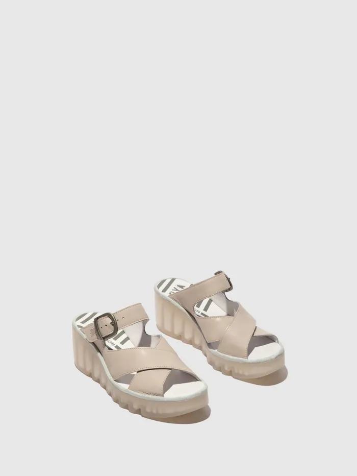 Wedge Mules BOCY409FLY CLOUD Women Fly London Mules