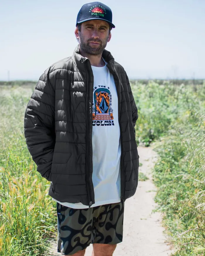 Weestone Puff Jacket 8211 Black Mens Volcom Jackets