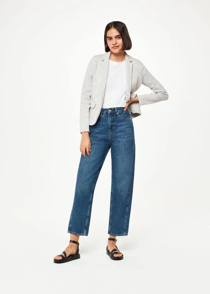 Whistles Coats and Jackets Grey Slim Jersey Jacket 8211 Women