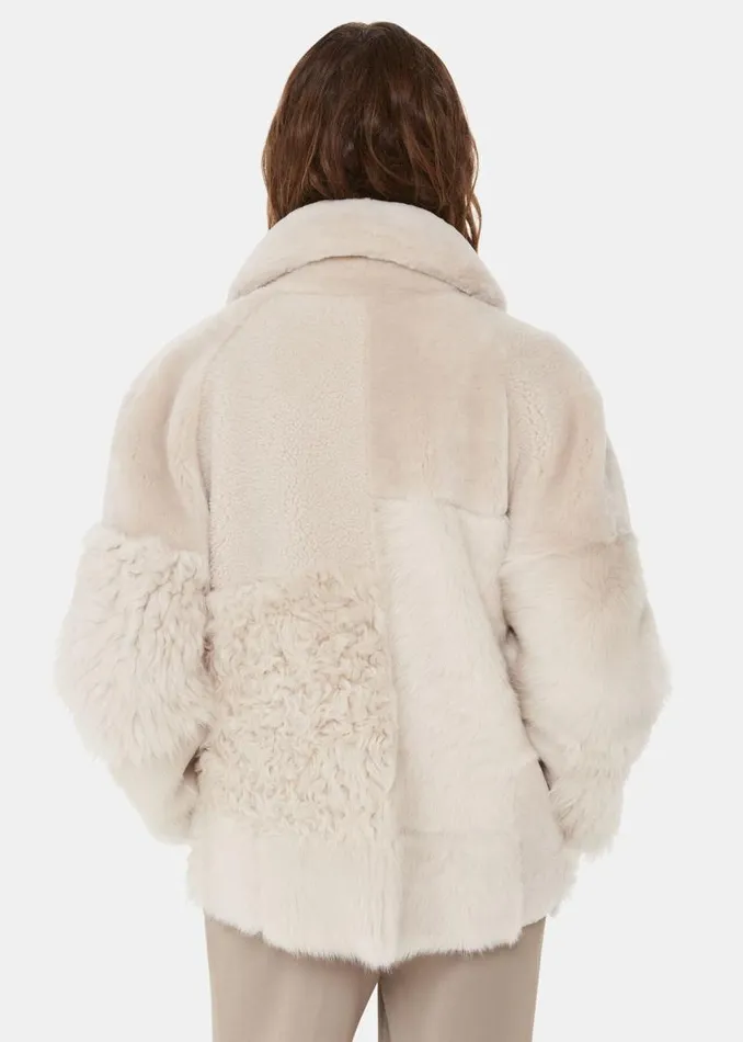 Whistles Coats and Jackets Ivory Hema Shearling Coat 8211 Women