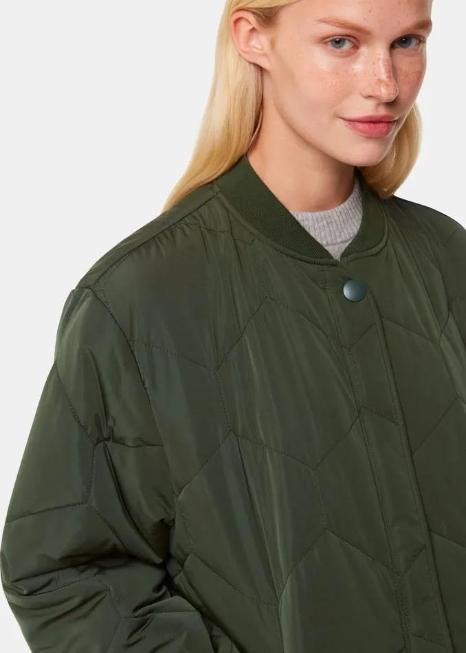 Whistles Coats and Jackets Khaki Ida Short Quilted Coat 8211 Women