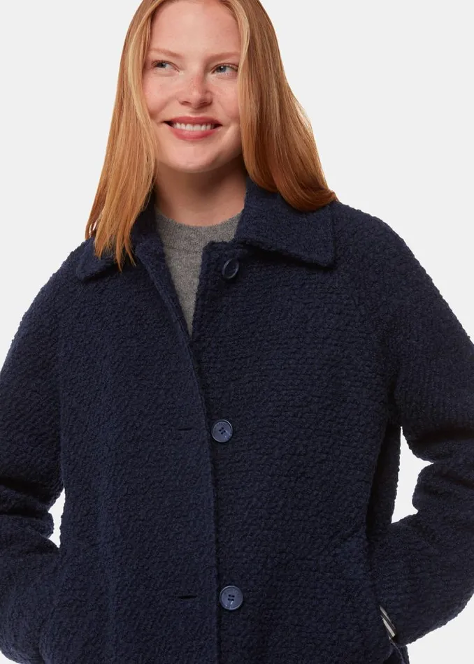 Whistles Coats and Jackets Navy Romy Boucle Coat 8211 Women